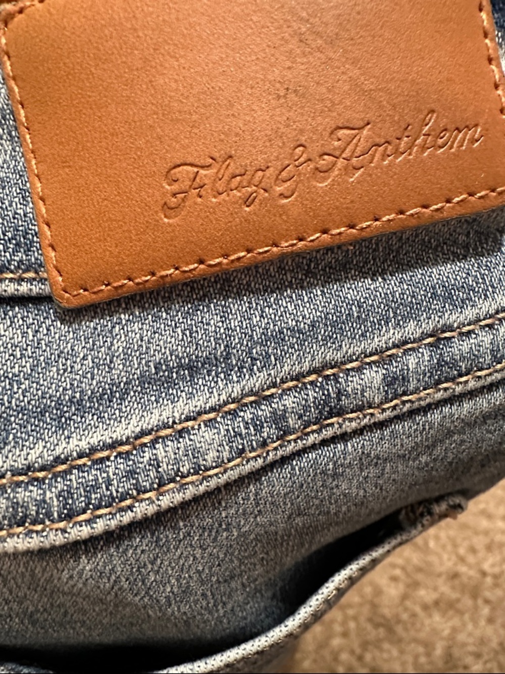 Blake Wide leg with Tall Cuffed Ankle Jeans in Light Blue - Picture 4 of 8